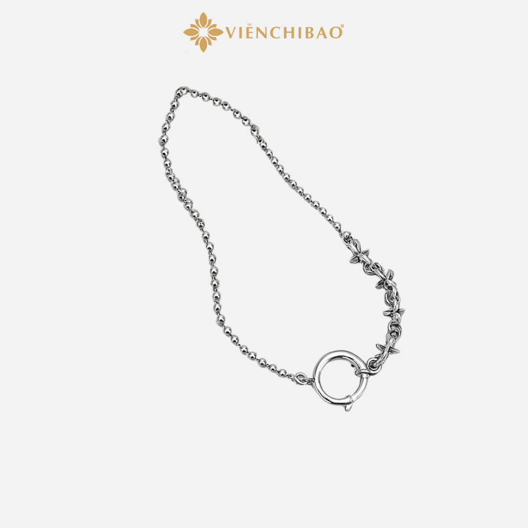DÂY CHUYỀN BẠC THÁI DẠNG BI CHROME HEART - VIỄN CHÍ BẢO