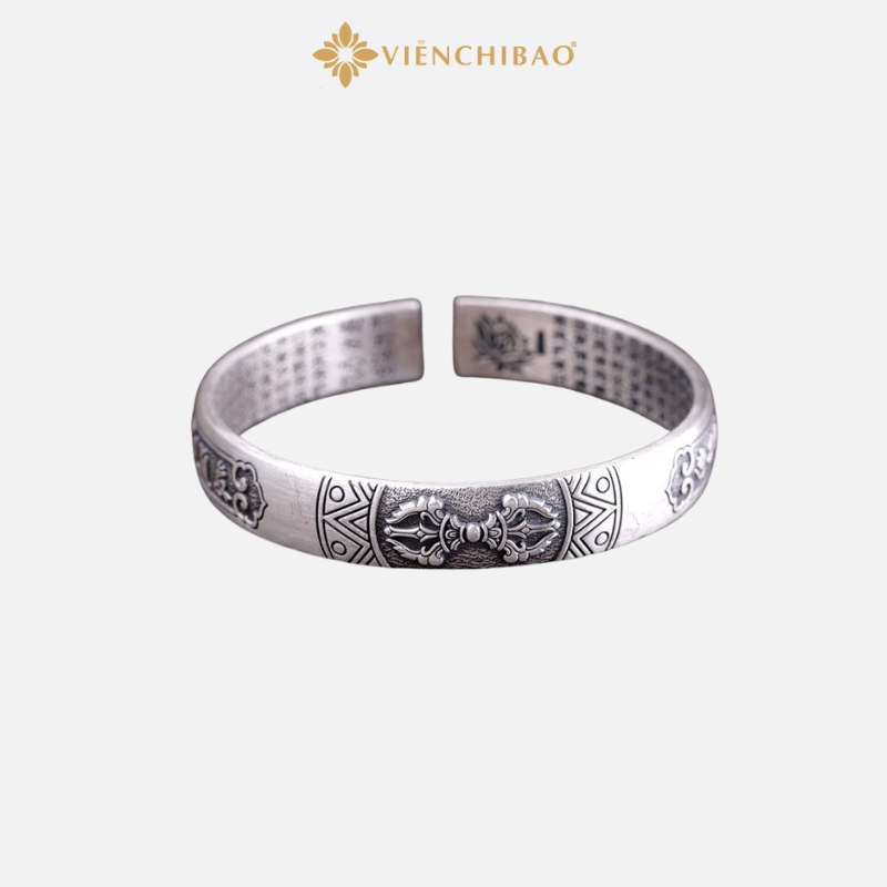 VÒNG TAY BẠC CHÙY KIM CANG - LỤC TỰ ĐẠI MINH CHÚ VIỄN CHÍ BẢO