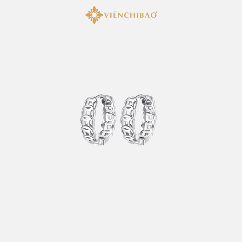 Bông Tai Bạc Nữ Kim Tiền - Bạc S925