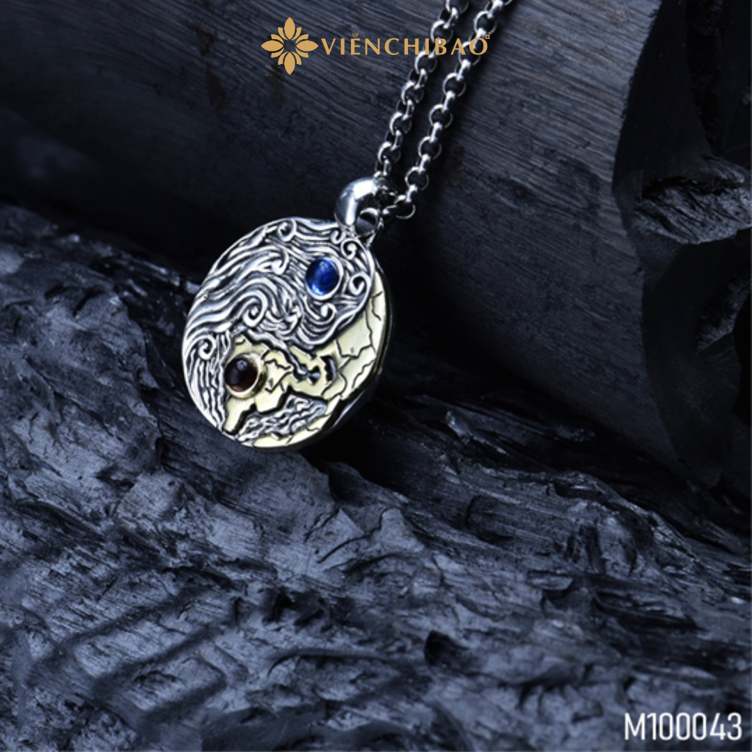 mặt dây chuyền nam thái cực đồ cách điệu