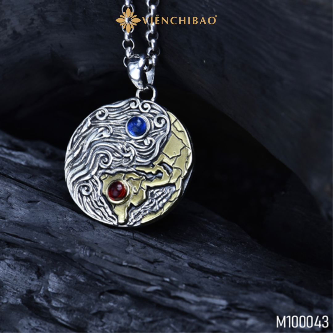 Mặt dây chuyền nam thái cực đồ cách điệu