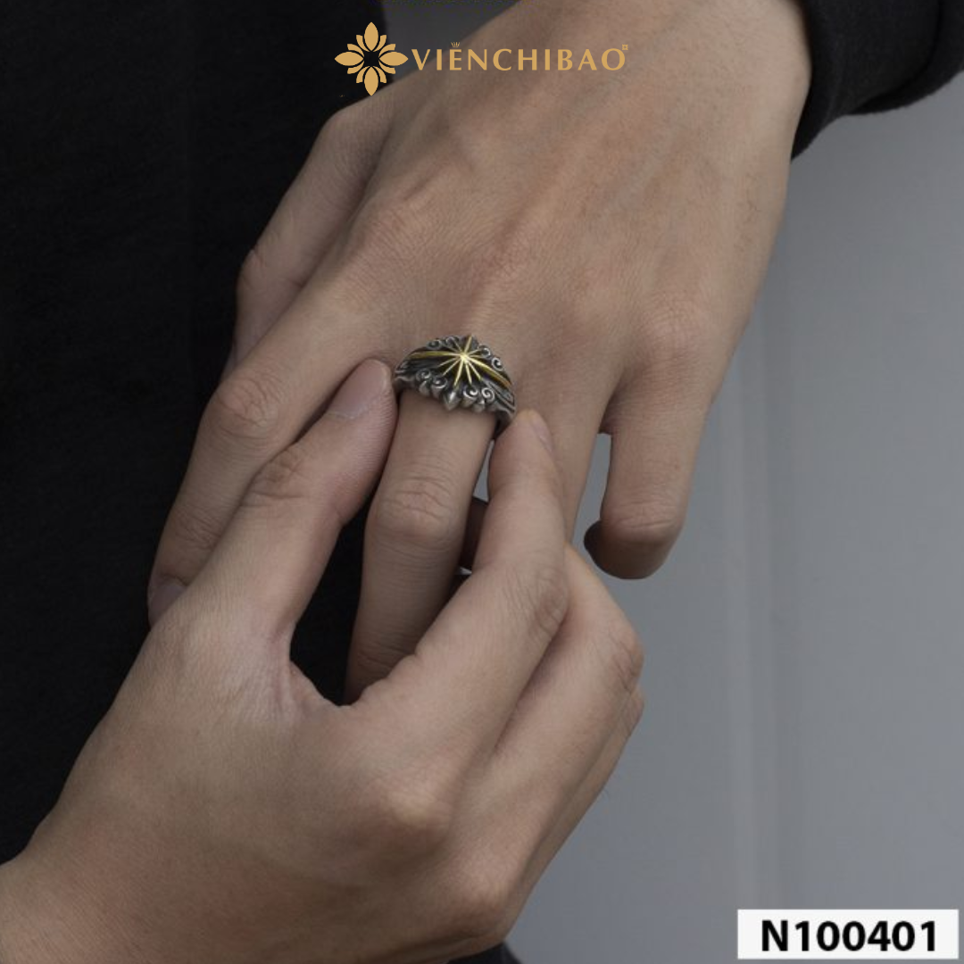 Nhẫn bạc nam napoleon