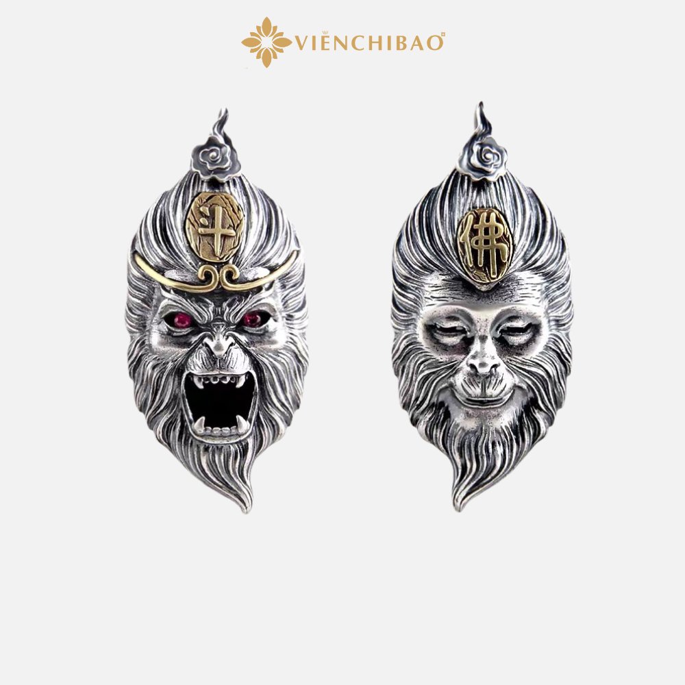 Mặt dây chuyền tề thiên đại thánh bạc thái