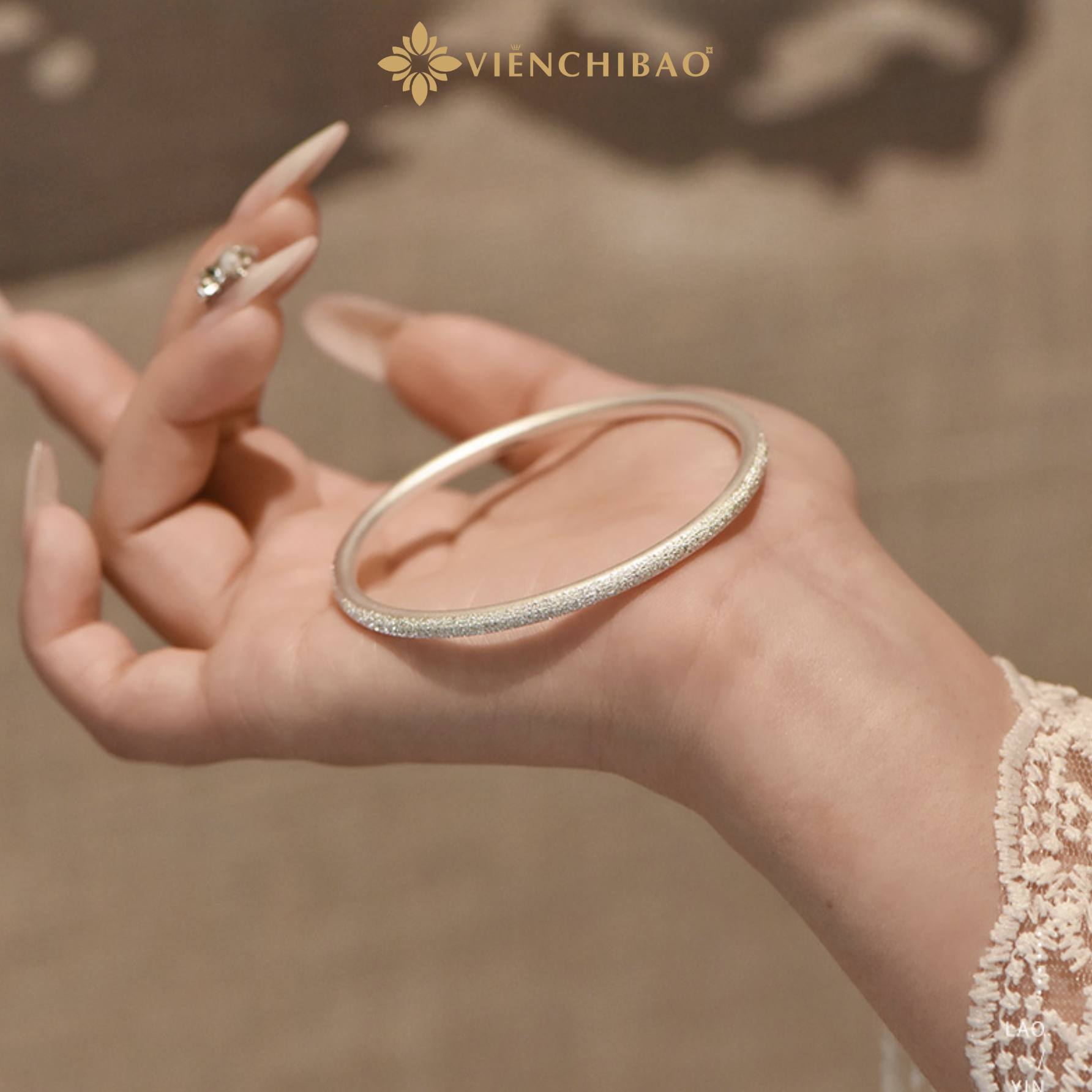 Kiềng Tay Bạc Nhám S999 Kiềng Tay Bạc Nhám S999