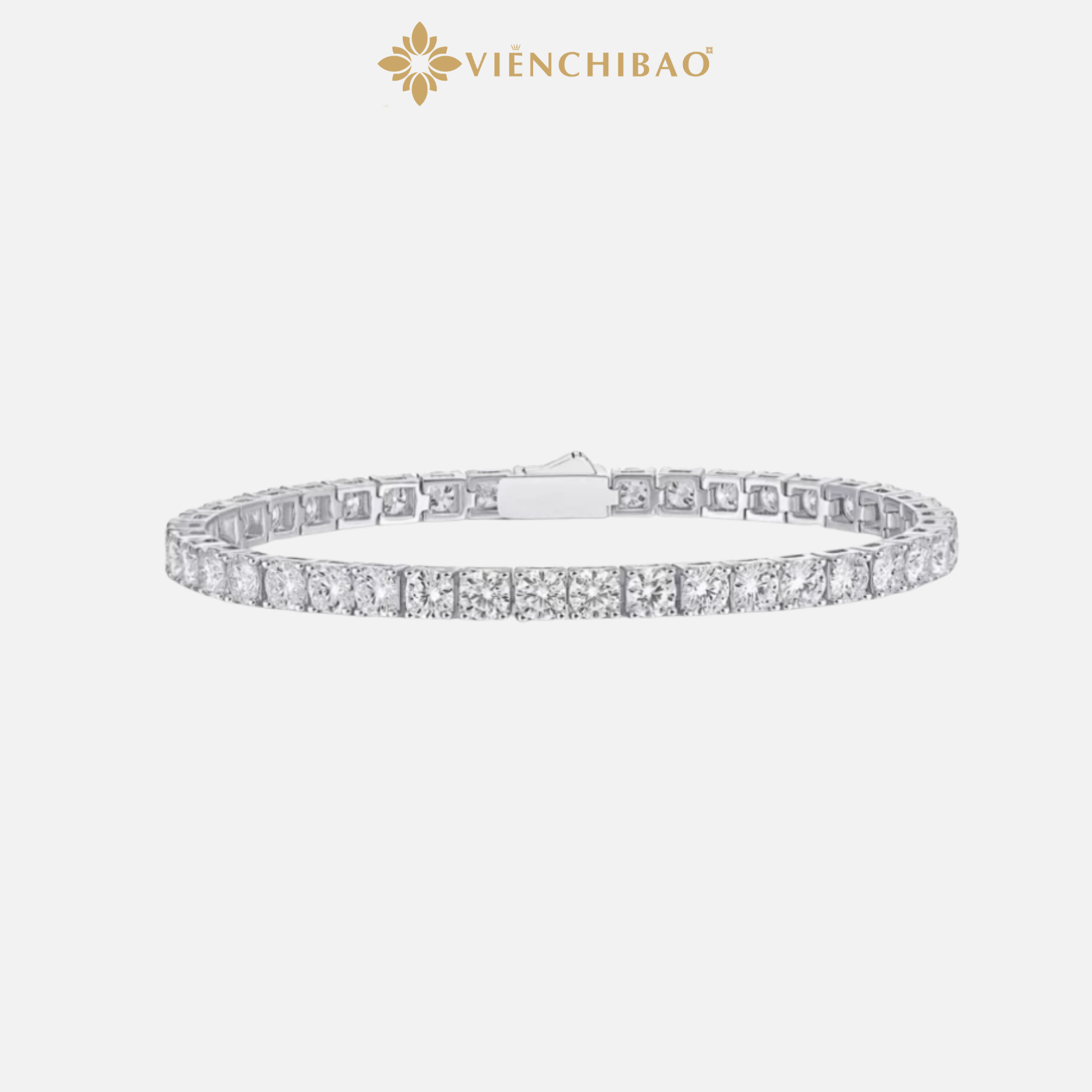 LẮC TAY TENNIS S925 ĐÍNH ĐÁ CZ 4MM - VIỄN CHÍ BẢO - L100940