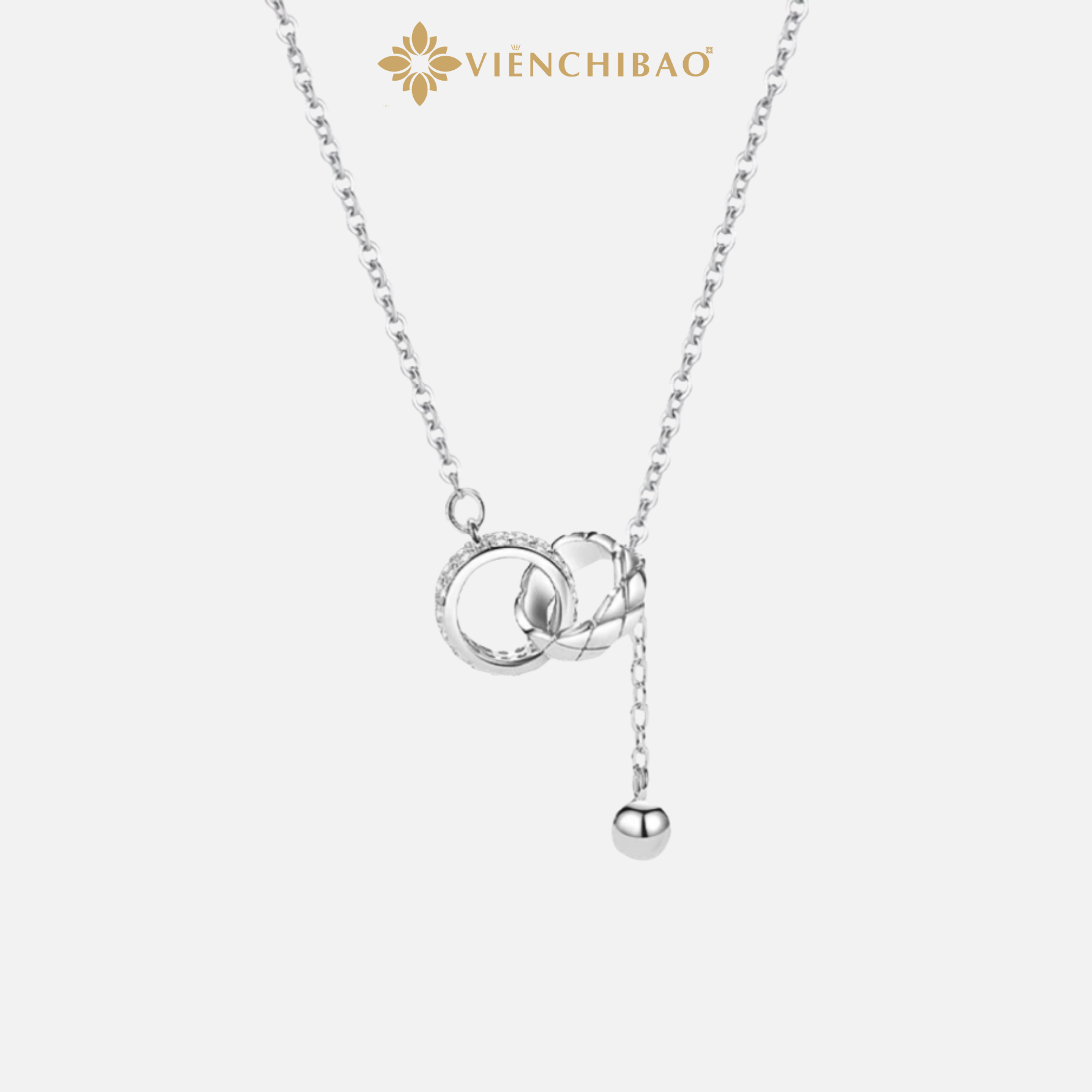 DÂY CHUYỀN HÌNH TRÒN LỒNG NHAU TUA RUA - VIỄN CHÍ BẢO - D401019