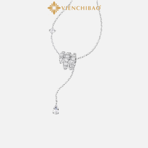 Dây chuyền rắn đính đá zircon - Viễn Chí Bảo - D401015