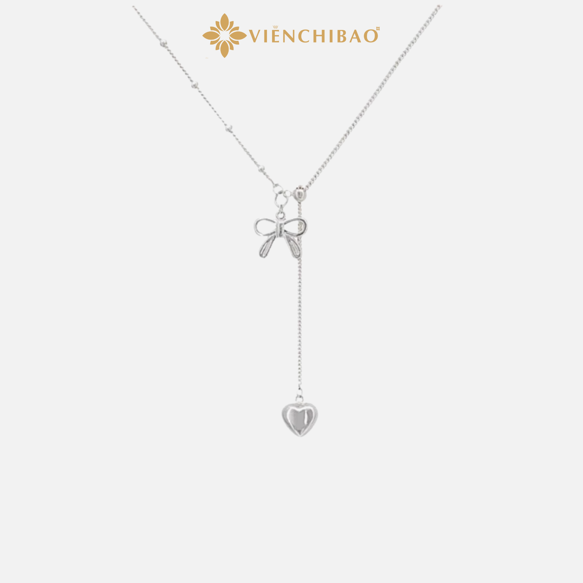 Dây chuyền nơ trái tim