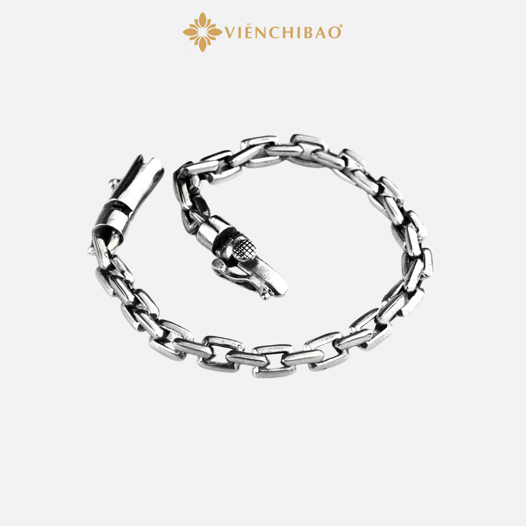 LẮC TAY XÍCH DÀY KHÓA TRỤ VIỄN CHÍ BẢO - L100088