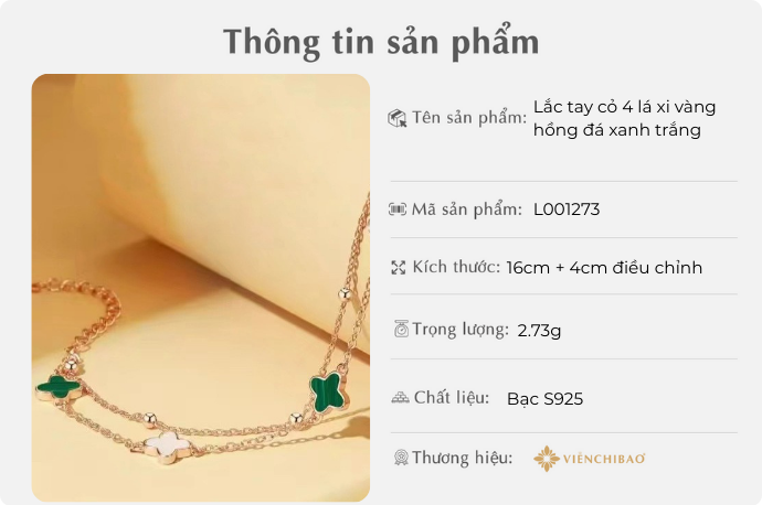 Lắc tay cỏ 4 lá đá xanh trắng Lac-tay-co-4-la-xi-vang-hong-da-xanh-trang