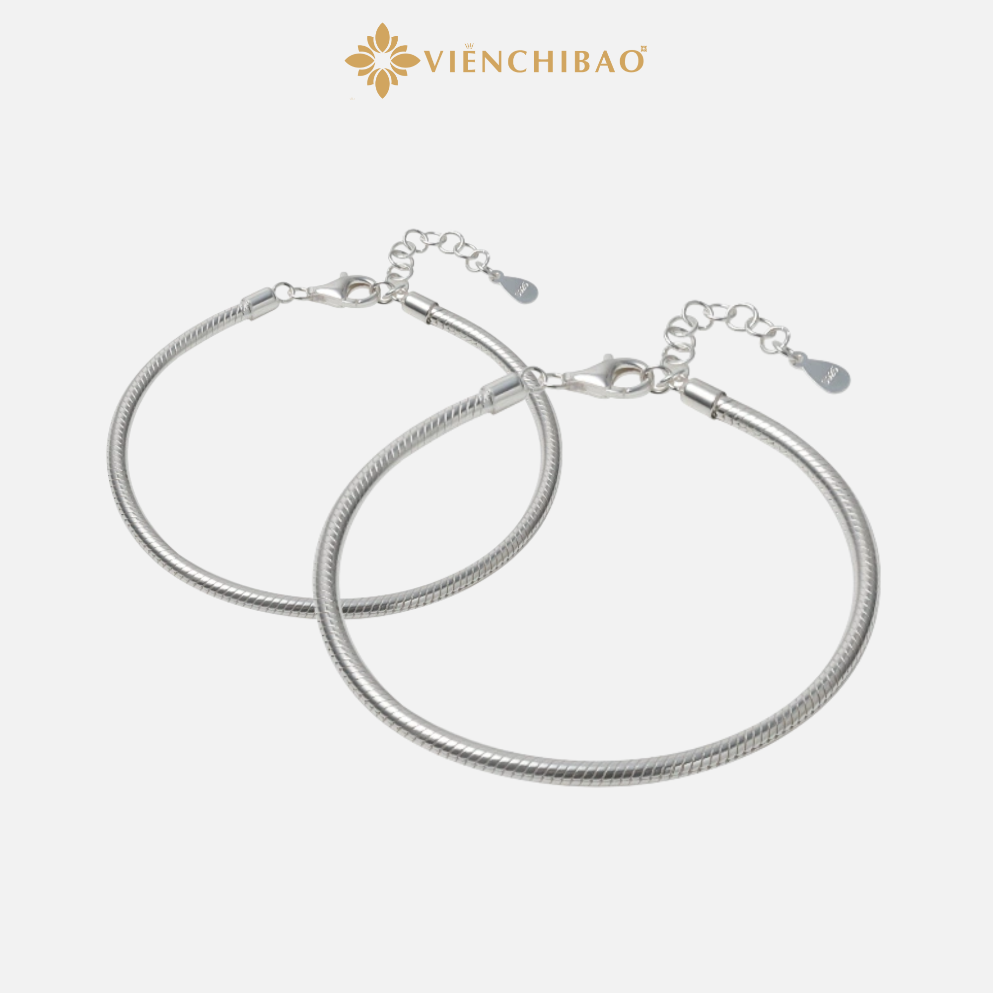 Lắc tay dáng sợi mỳ trơn