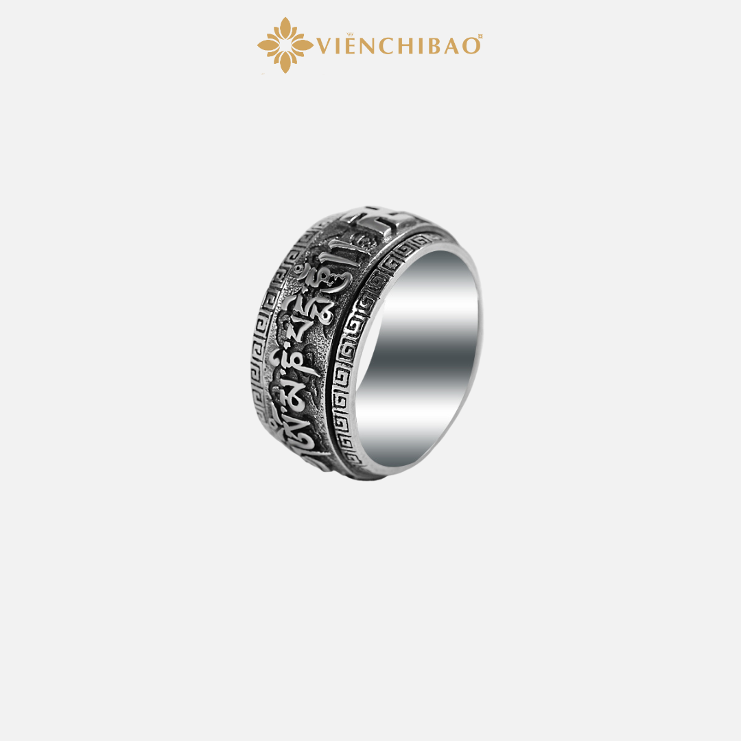 NHẪN LỤC TỰ ĐẠI MINH CHÚ LIÊN HOA CHỮ VẠN BẢN XOAY - VIỄN CHÍ BẢO N102589