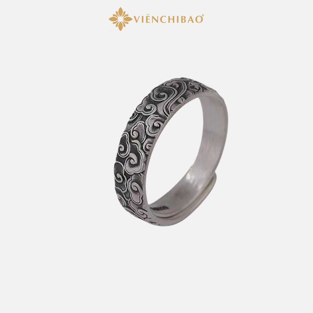 NHẪN HỌA TIẾT MÂY - VIỄN CHÍ BẢO N100002