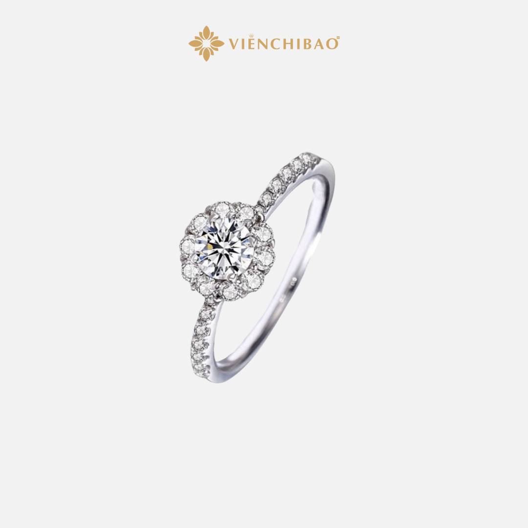 Nhẫn Moissanite Đóa Hoa