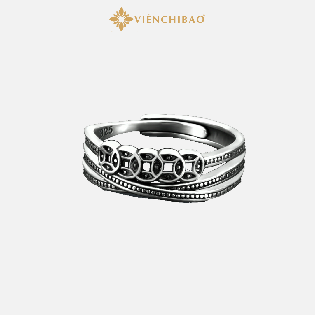 NHẪN KIM TIỀN XIÊN CHÉO - VIỄN CHÍ BẢO N000451x