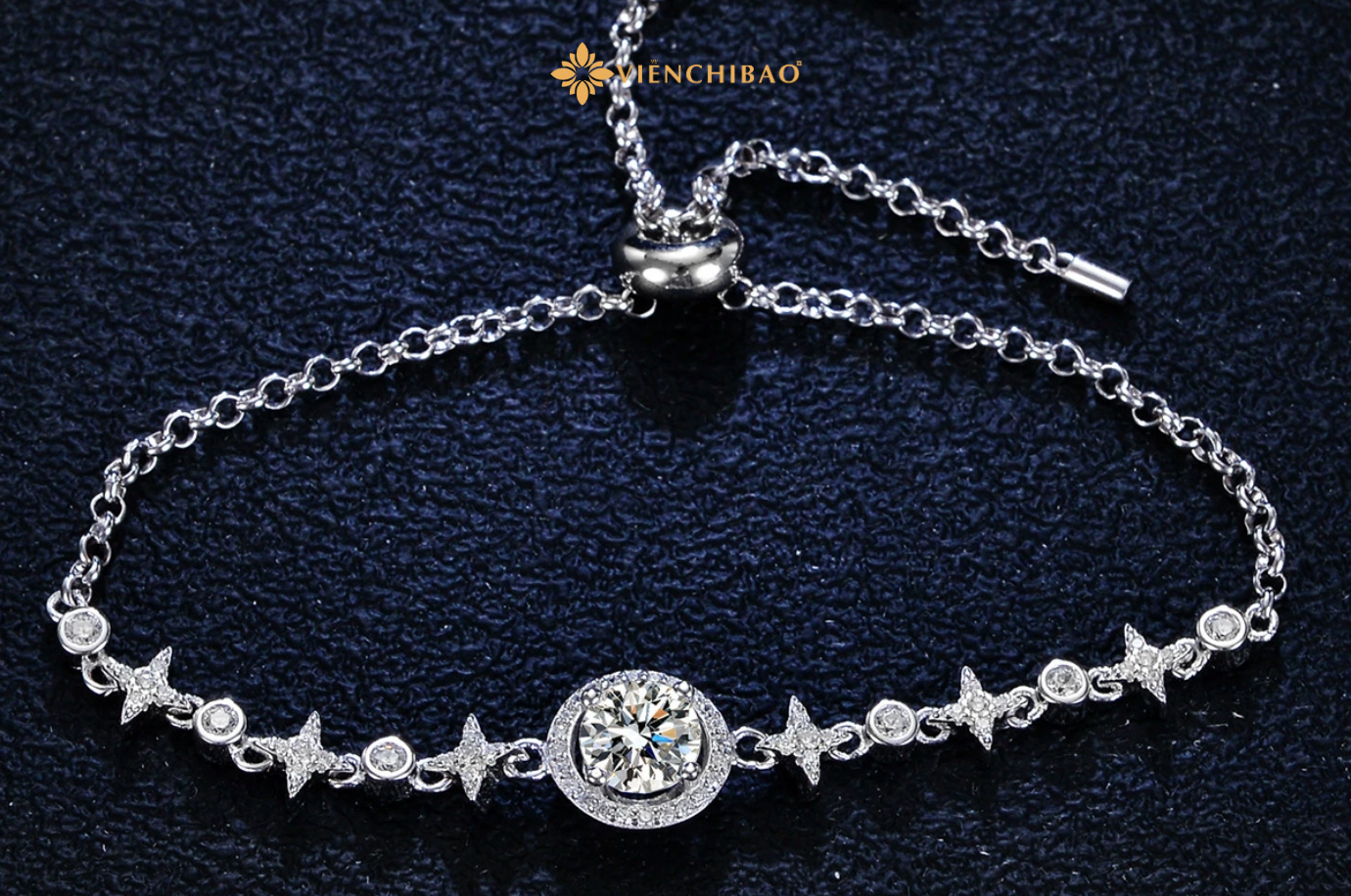 Lắc tay dải ngân hà đính moiss 6.5li 