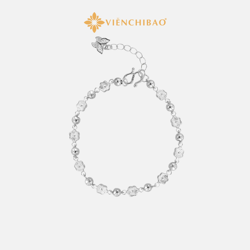 Lắc tay hoa đào hồ điệp - Viễn Chí Bảo - L400242