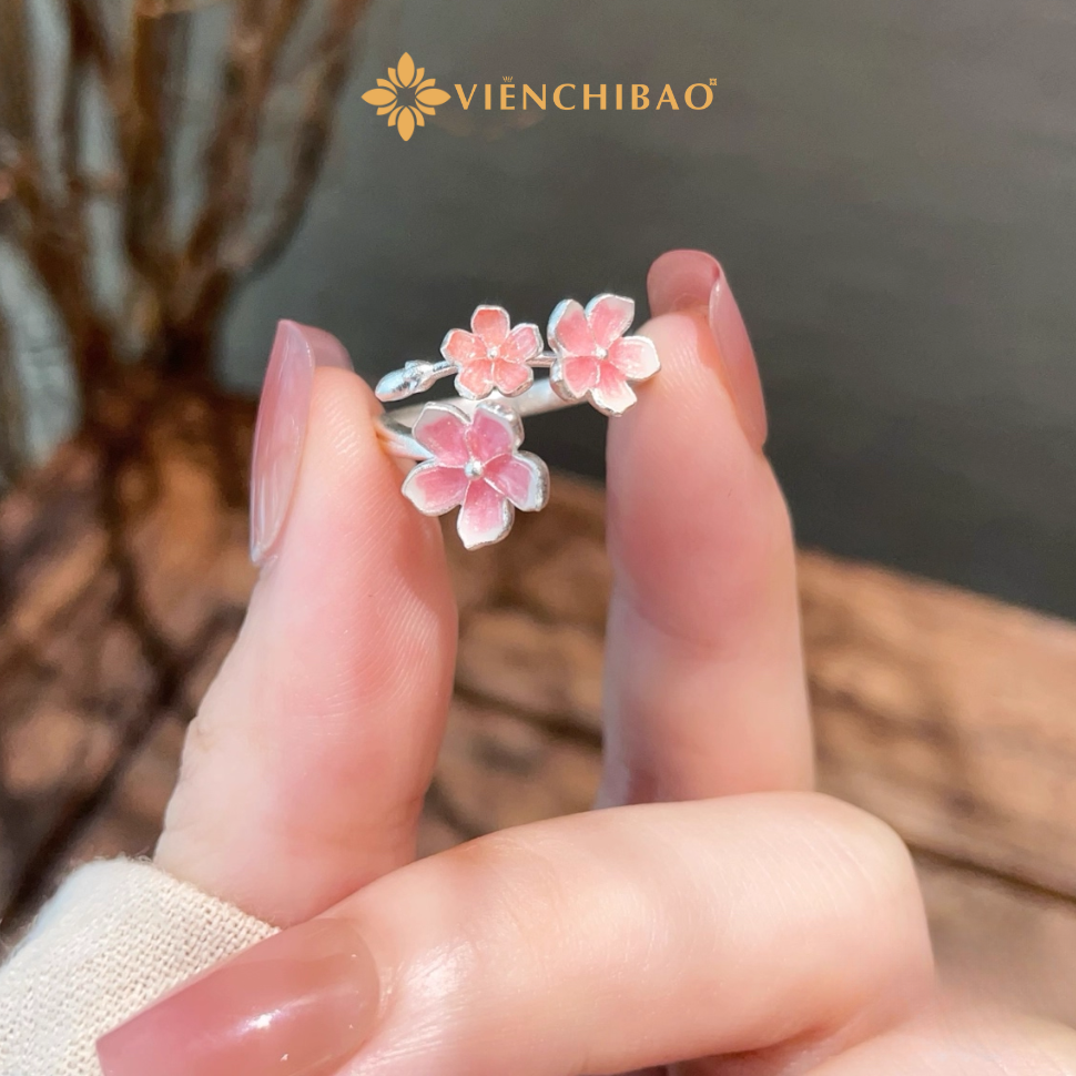Nhẫn hoa đào tráng men Nhan-hoa-dao-trang-men