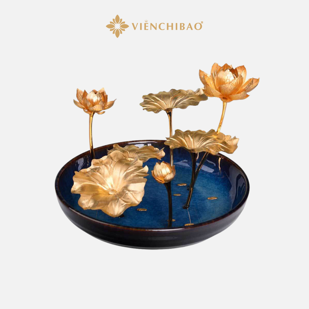 Chậu Sen Nghệ Thuật – Thủy Liên Cảnh Viễn Chí Bảo