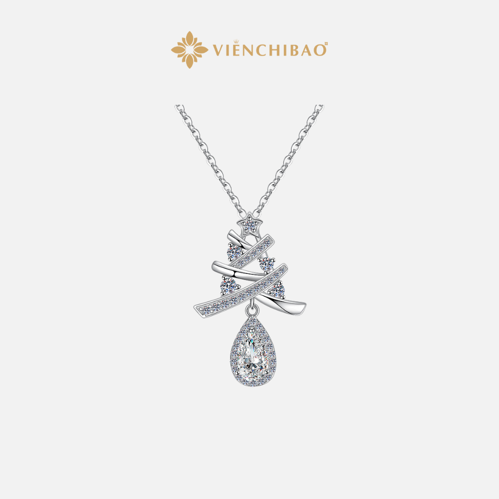 DÂY CHUYỀN CÂY THÔNG NOEL ĐÍNH ĐÁ - VIỄN CHÍ BẢO - D401103