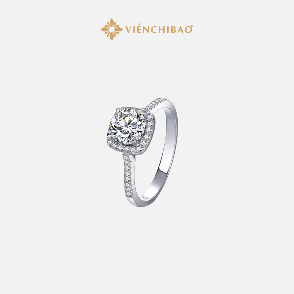 NHẪN VUÔNG ĐÍNH MOISSANITE 6.3LI - VIỄN CHÍ BẢO - N400174