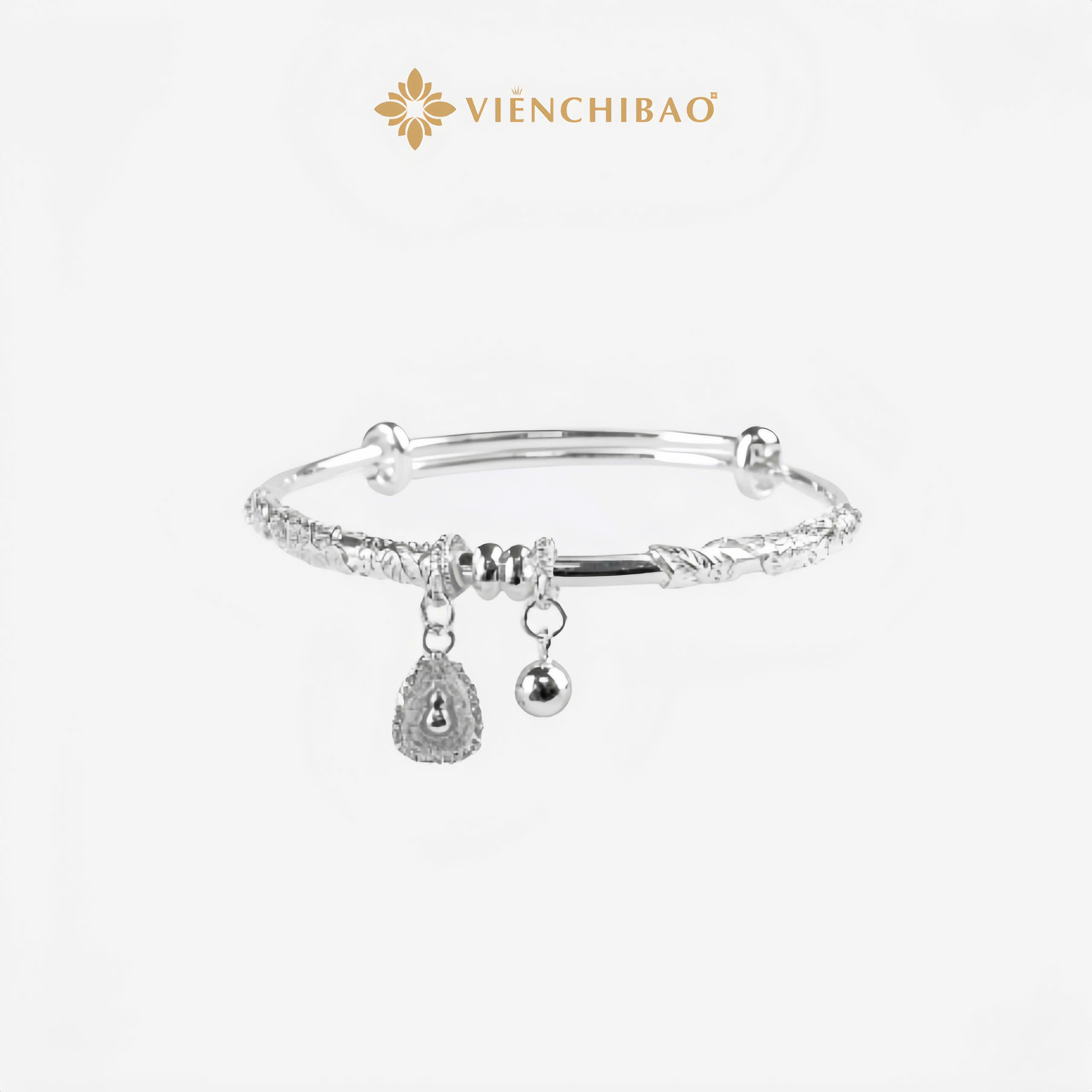 KIỀNG TAY HOA LÁ MIX CHARM HỒ LÔ - VIỄN CHÍ BẢO - K400036